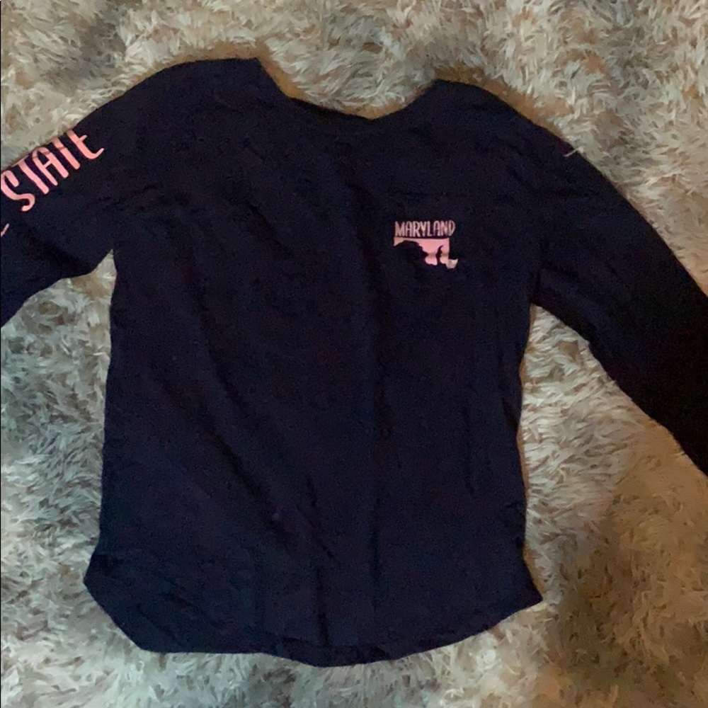 Blue long sleeve Maryland shirt
